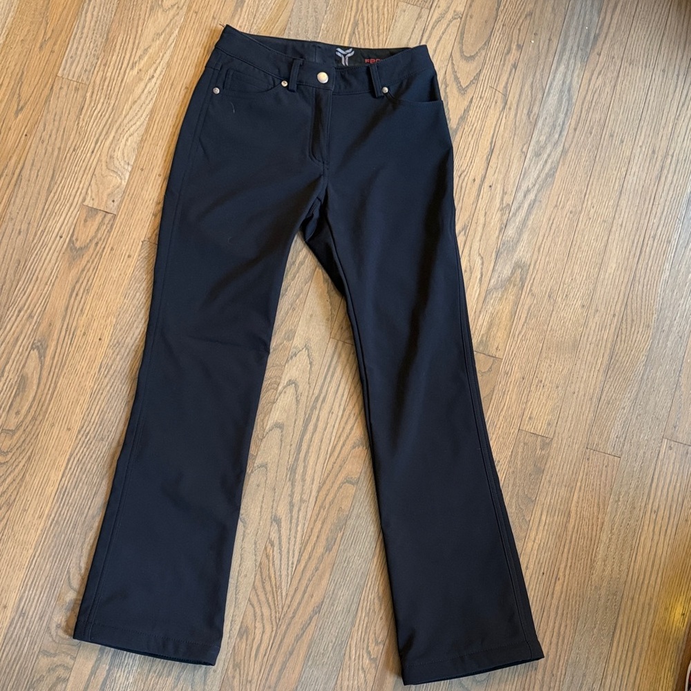 FERA Flat Front Lined Black Snow Ski Snowboard Pants Women's Size 2